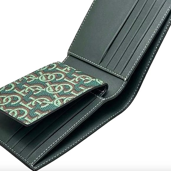 Coach 3 In 1 Wallet With Coach Monogram Print in Amazon Green CF134 - Picture 3 of 6